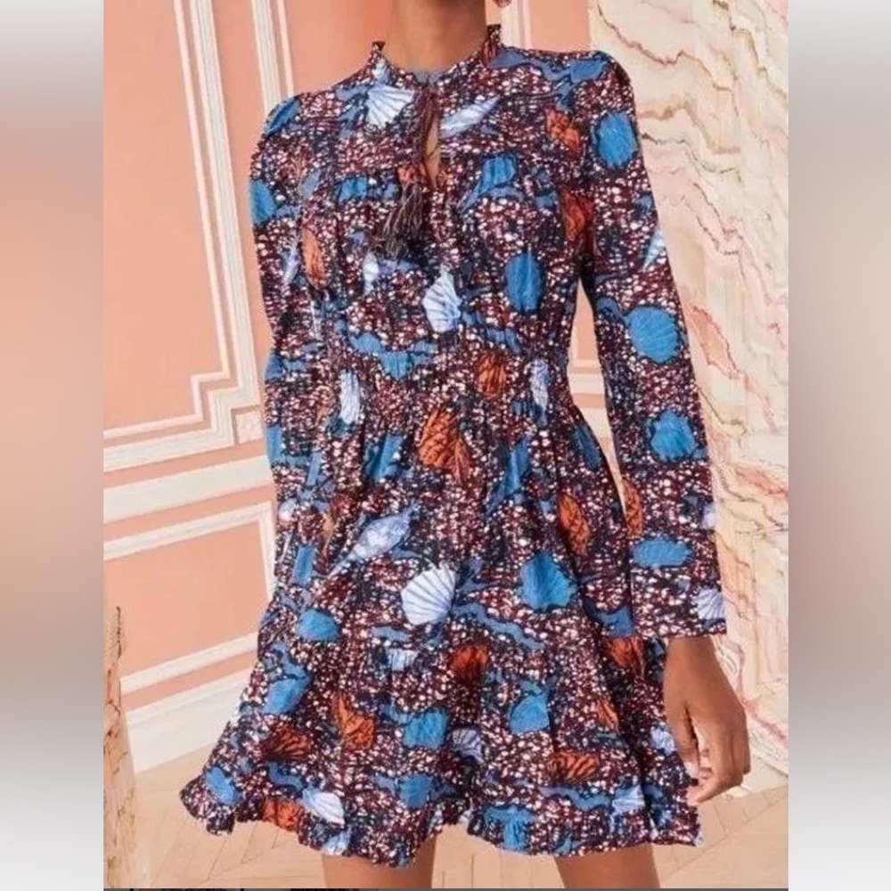 Ulla Johnson Blue Seashell Ismaya Dress